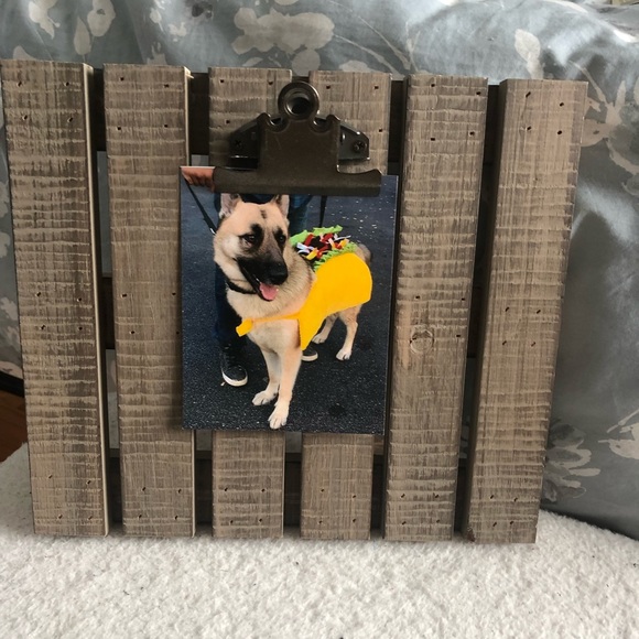 Rustic wood clip frame - Picture 1 of 2